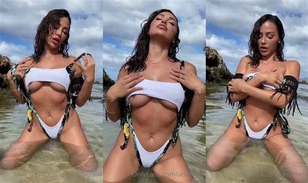 Ana Cheri Nude Teasing at Beach Video Leaked