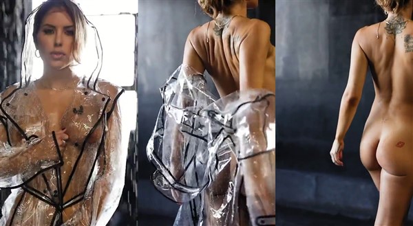 Brittney Palmer Nude Teasing in Raincoat Video Leaked