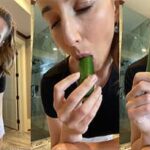 Christina Khalil Cucumber Blowjob VideoTape