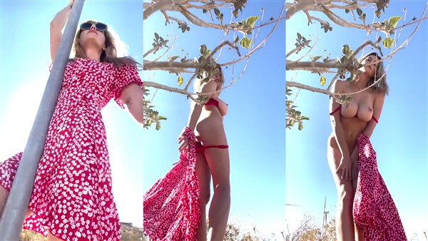 Diora Baird Outdoor Nude Strip Video Leaked