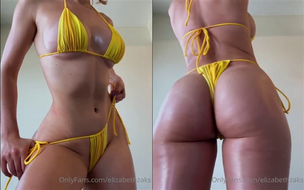 Elizabeth Zaks Nude Bikini Teasing Video Leaked