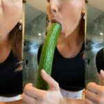 Christina Khalil Cucumber Blowjob VideoTape Leaked
