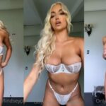 Lindsey Pelas Sexy Lingerie Tease VideoTape Leaked