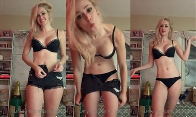 Jaclyn Glenn Topless Lingerie Striptease VideoTape Leaked