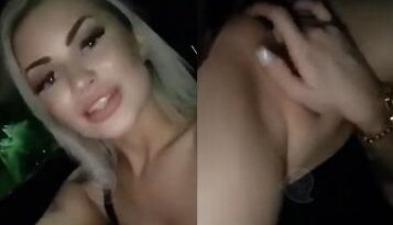 LaynaBoo Nude Masturbating In Car Private Snapchat Video