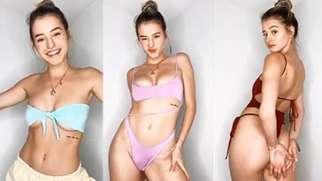 Lea Elui Deleted Sexy Bikini Try On VideoTape