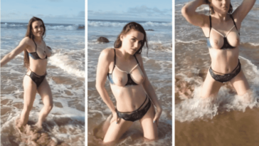 Ally Hardesty Nude Boobs In The Sea Onlyfans VideoTape Leaked
