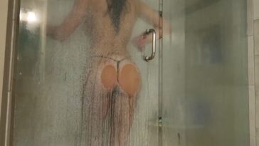 NAKED Christina Khalil takes a shower in front of the camera