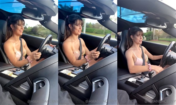 Amanda Cerny Sexy Shirtless Driving Video Leaked