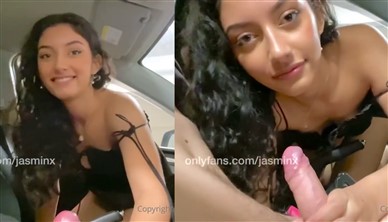 Jasminx Nude Blowjob Fucking in Car Porn Video Premium