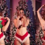 Megan Guthrie Nude Boobs Teasing in Christmas Video Premium