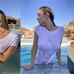 Natalie Roush Nude Boobs Visible in Wet T-shirt Video Premium