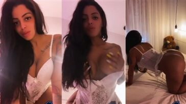 Stephanie Silveira Nude White Lingerie Teasing Video Premium