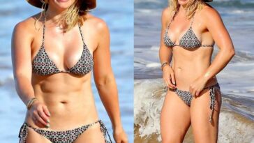 Hilary Duff Sexy Paparazzi Bikini Beach Set Leaked