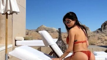 Mia Khalifa Outdoor Bikini Strip OnlyFans Photos Premium