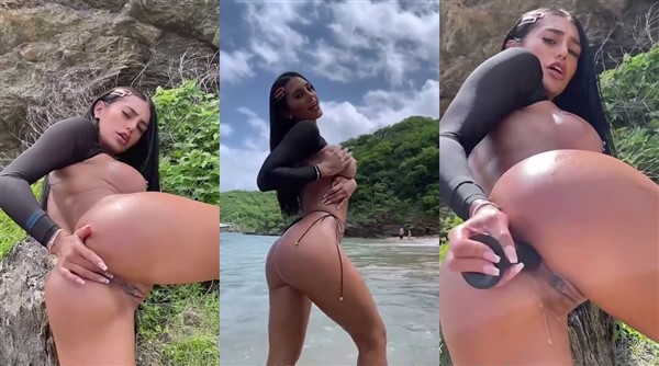 Alejandra Quintero Anal Dildo Fuck On Beach Video Leaked