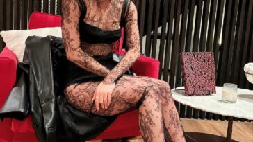 Charli D’Amelio Black Sheer Lingerie Lace Set Leaked
