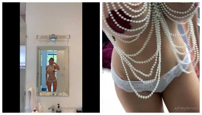Ashley Tervort Sexy Pasties Beads Bra Video Leaked