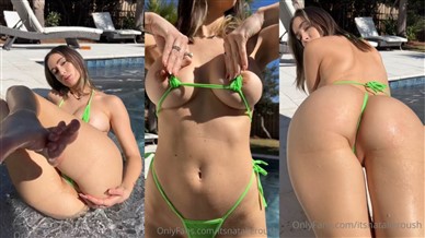 Natalie Roush Green Micro Bikini Tease PPV Video Premium