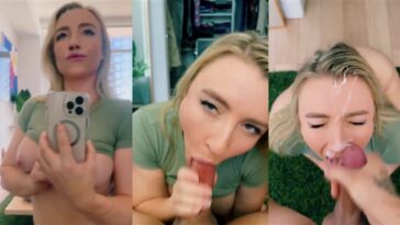 BlondeAdobo Blowjob Facial Cumshot Video Leaked