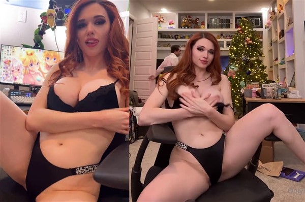 Amouranth Topless Nipple Tease in Public Video Leaked